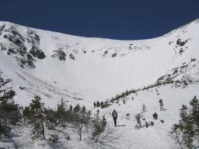 Tuckerman Entering the bowl